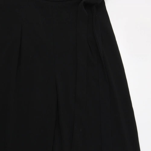 Sienna Sky Womens Black  Polyester Cropped Trousers Size L L25 in Regular