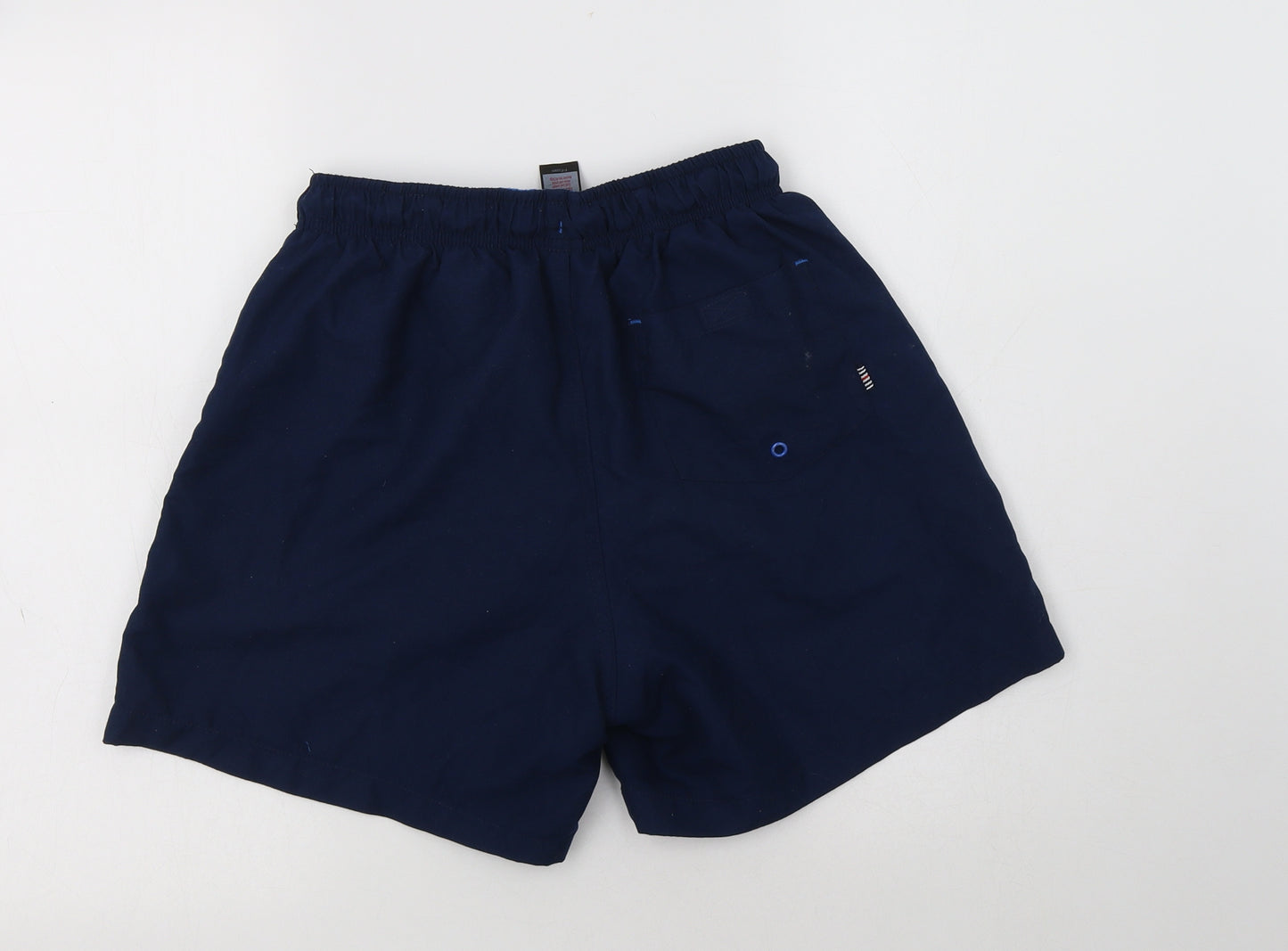 F&F Mens Blue  Polyester Bermuda Shorts Size S L6 in Regular Drawstring