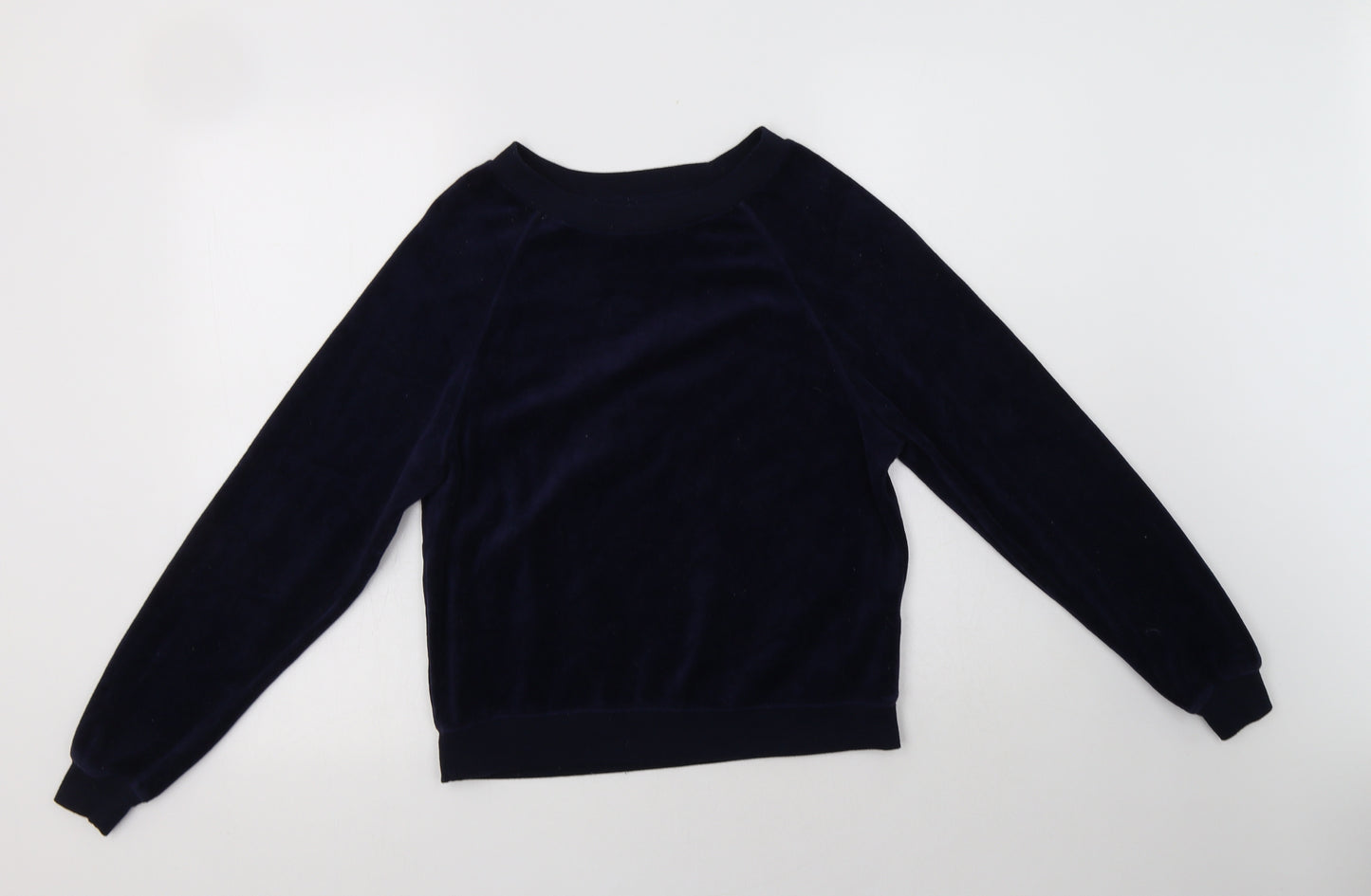 New Look Womens Blue  Cotton Pullover Sweatshirt Size 6