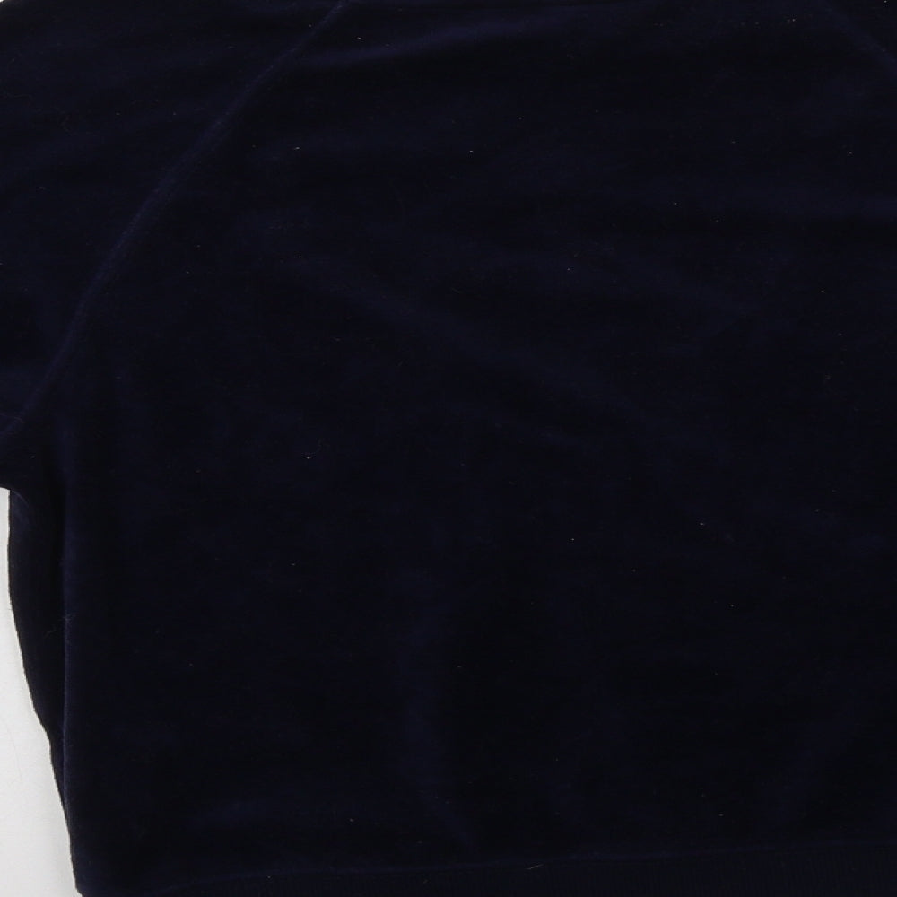 New Look Womens Blue  Cotton Pullover Sweatshirt Size 6