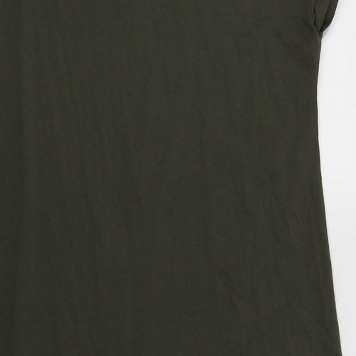 NEXT Womens Green  Cotton T-Shirt Dress  Size 12  Crew Neck
