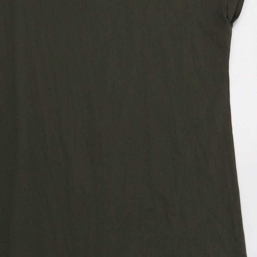 NEXT Womens Green  Cotton T-Shirt Dress  Size 12  Crew Neck