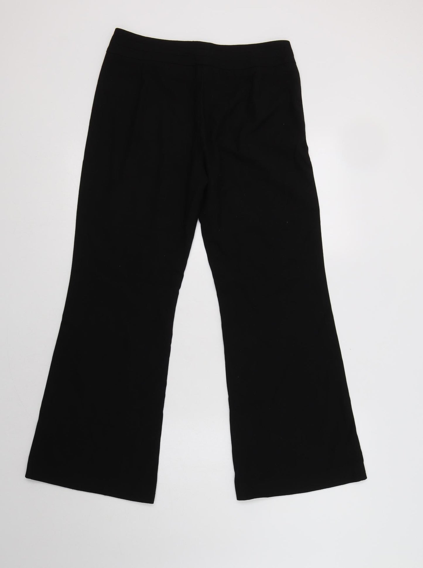 NEXT Womens Black  Polyester Dress Pants Trousers Size 8 L29 in Regular Hook & Loop