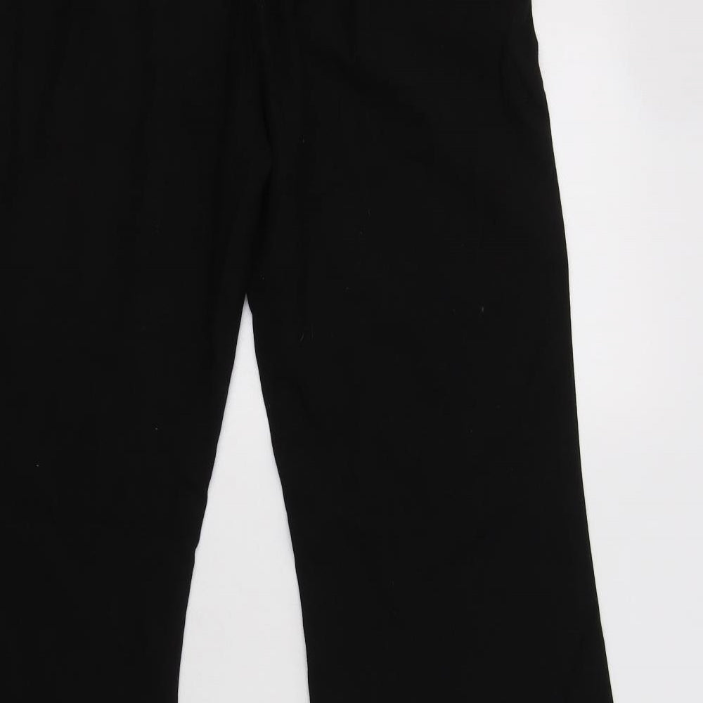 NEXT Womens Black  Polyester Dress Pants Trousers Size 8 L29 in Regular Hook & Loop