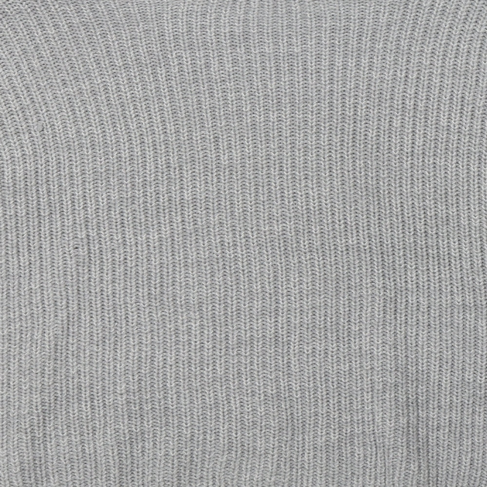Peacocs Womens Grey Crew Neck  Acrylic Pullover Jumper Size XL