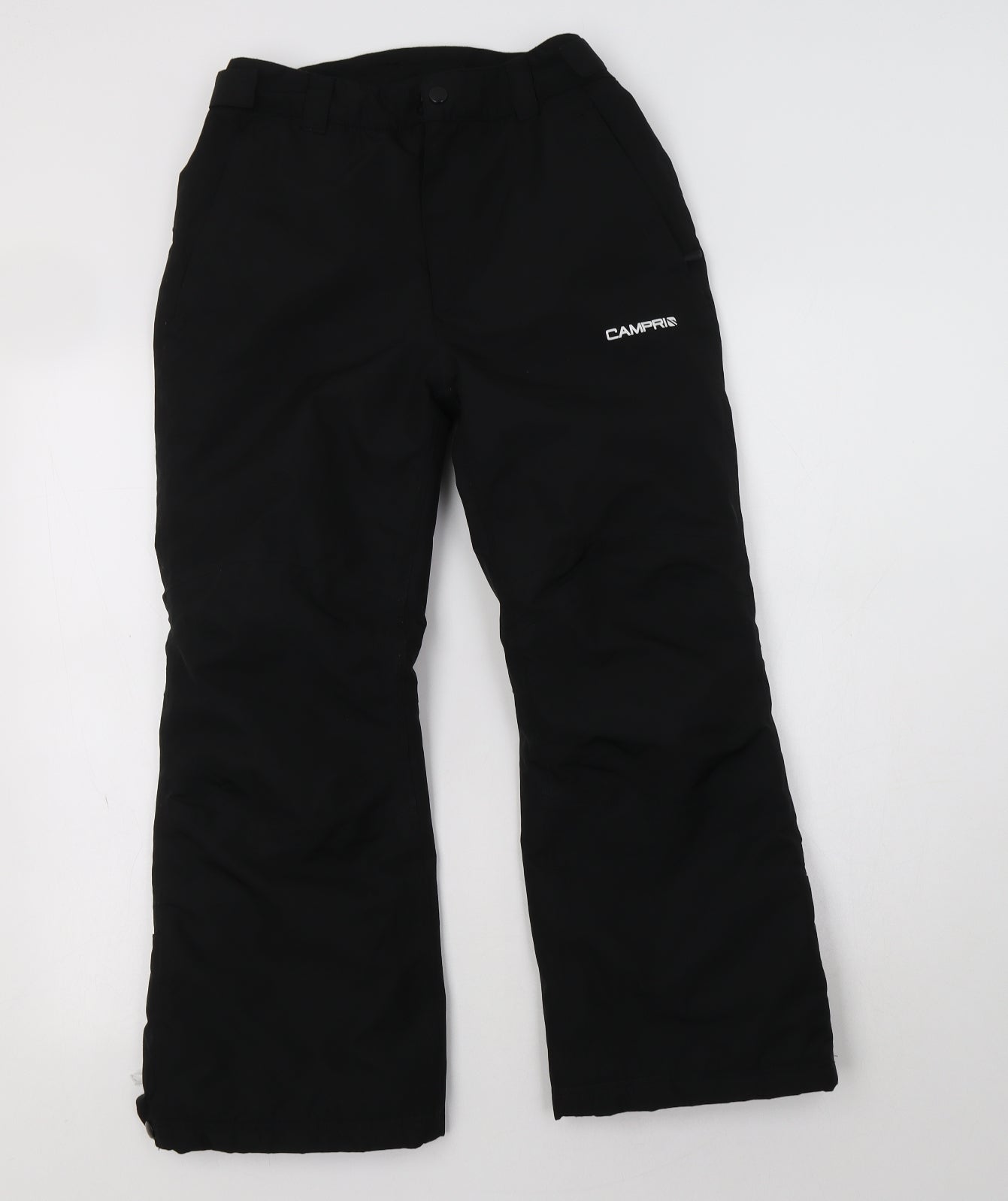 Campri Boys Black  Polyester Snow Pants Trousers Size 11-12 Years  Regular Button