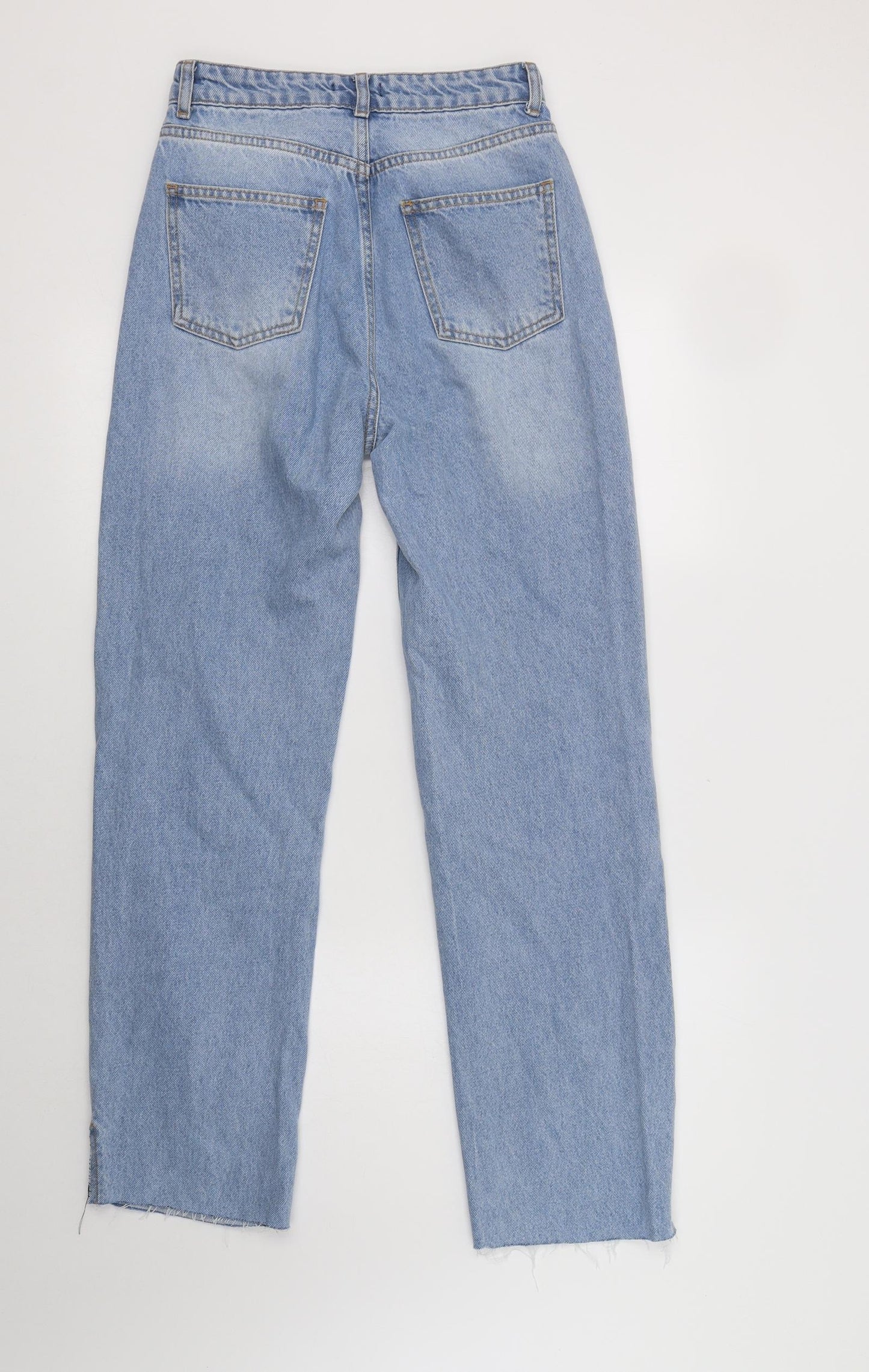 I SAW IT FIRST Womens Blue  Cotton Straight Jeans Size 6 L30 in Regular Button