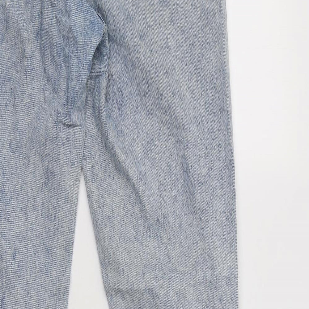 NEXT Womens Blue  Cotton Bootcut Jeans Size 10 L29 in Regular Button