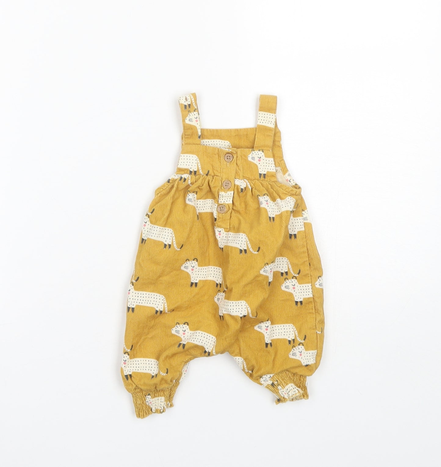 NEXT Baby Gold  Cotton Romper One-Piece Size 0-3 Months