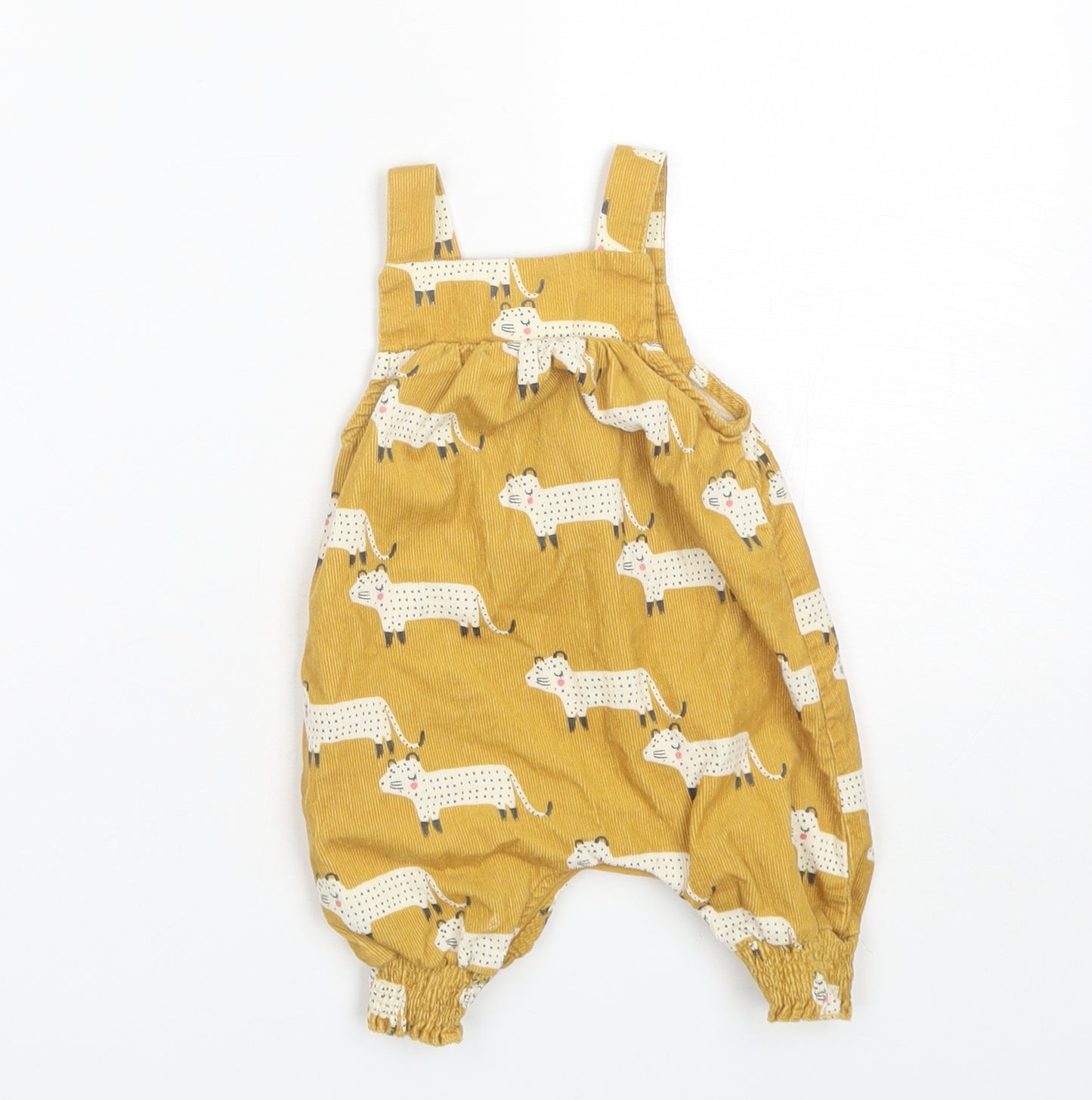 NEXT Baby Gold  Cotton Romper One-Piece Size 0-3 Months