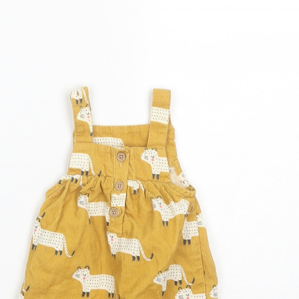 NEXT Baby Gold  Cotton Romper One-Piece Size 0-3 Months
