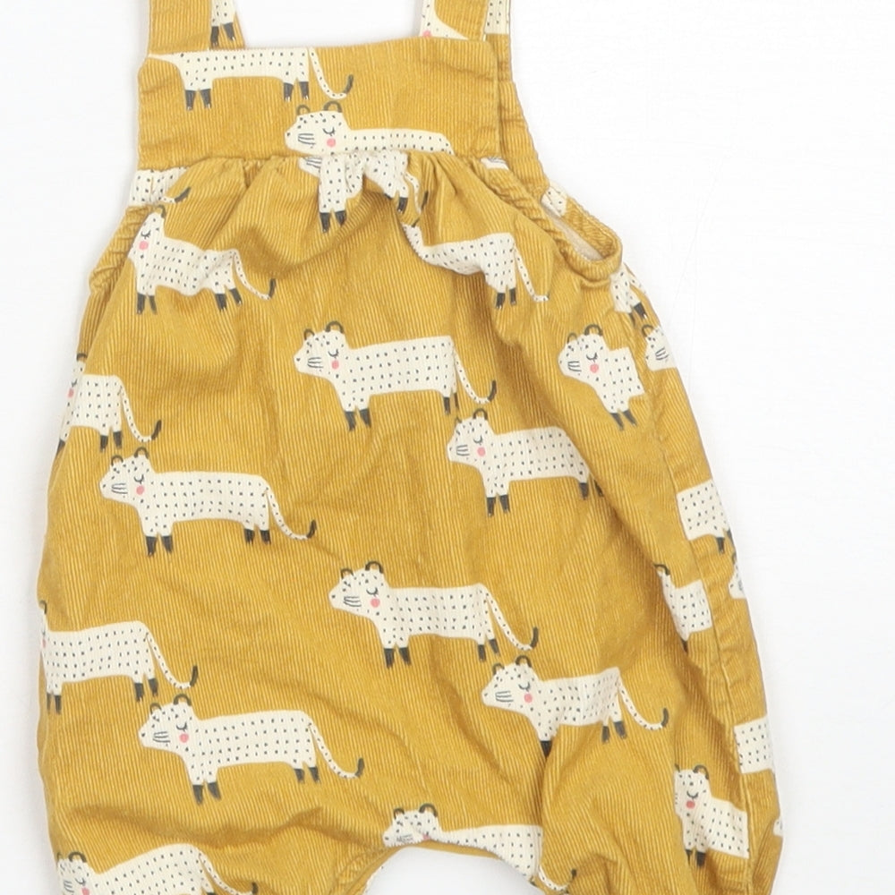 NEXT Baby Gold  Cotton Romper One-Piece Size 0-3 Months