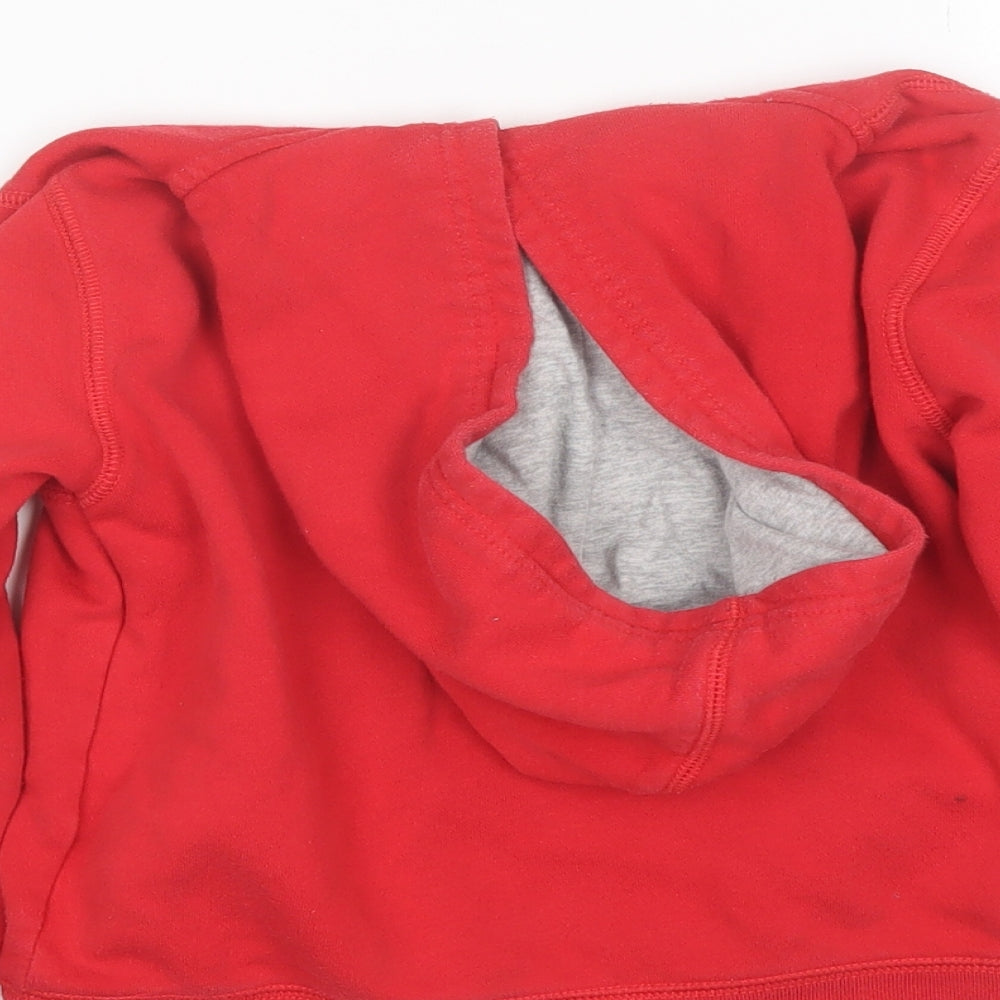 Gap Boys Red  Cotton Pullover Hoodie Size 5 Years