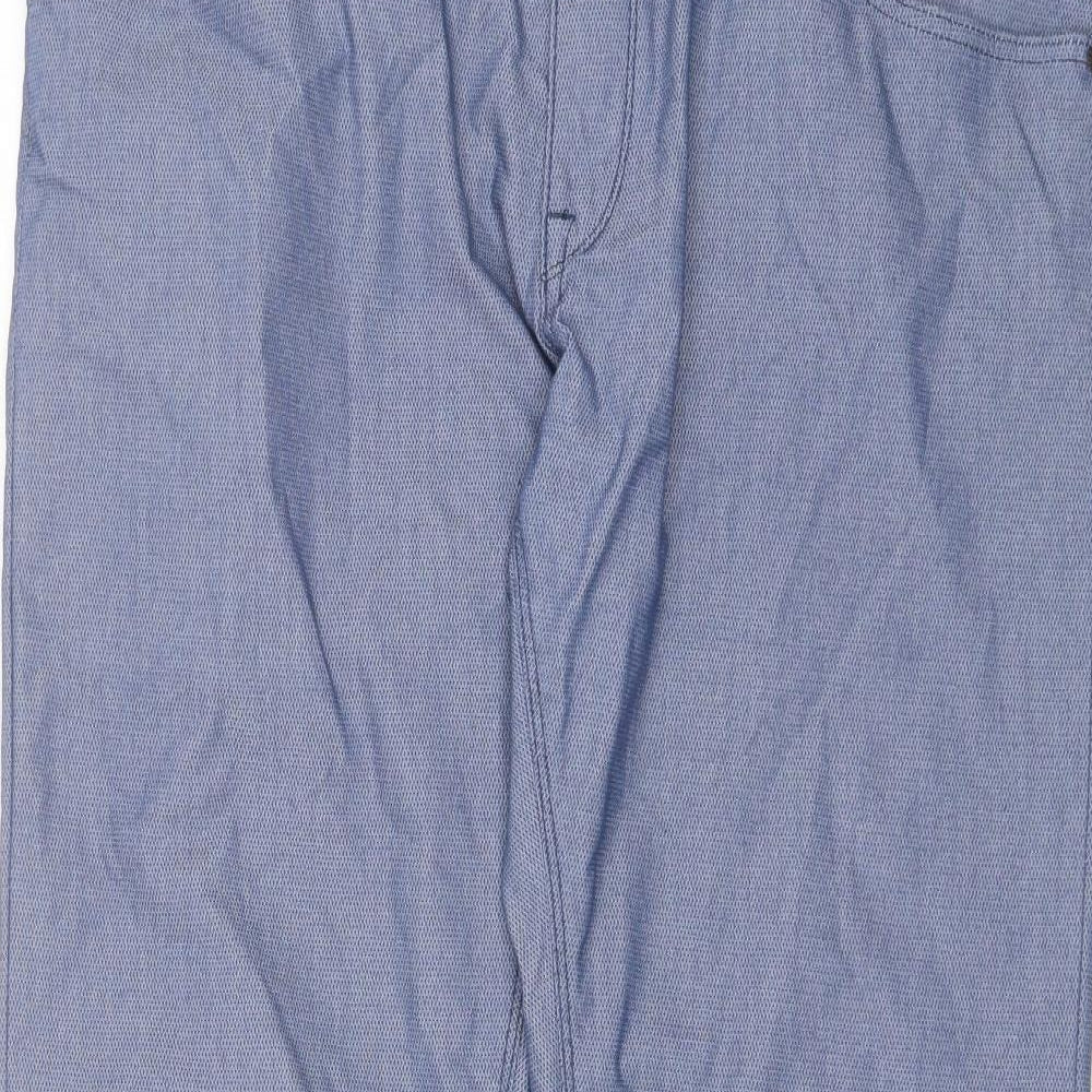 HUGO BOSS Mens Blue  Cotton Chino Trousers Size 40 L31 in Regular