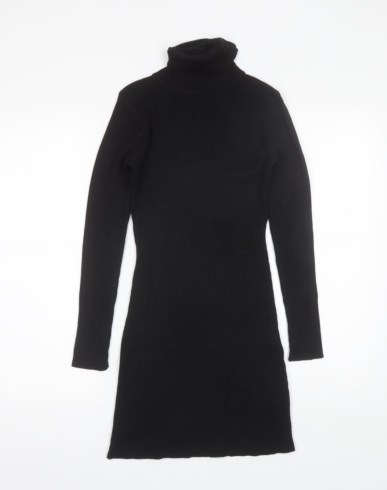 SheIn Womens Black  Polyester Jumper Dress  Size S  Roll Neck