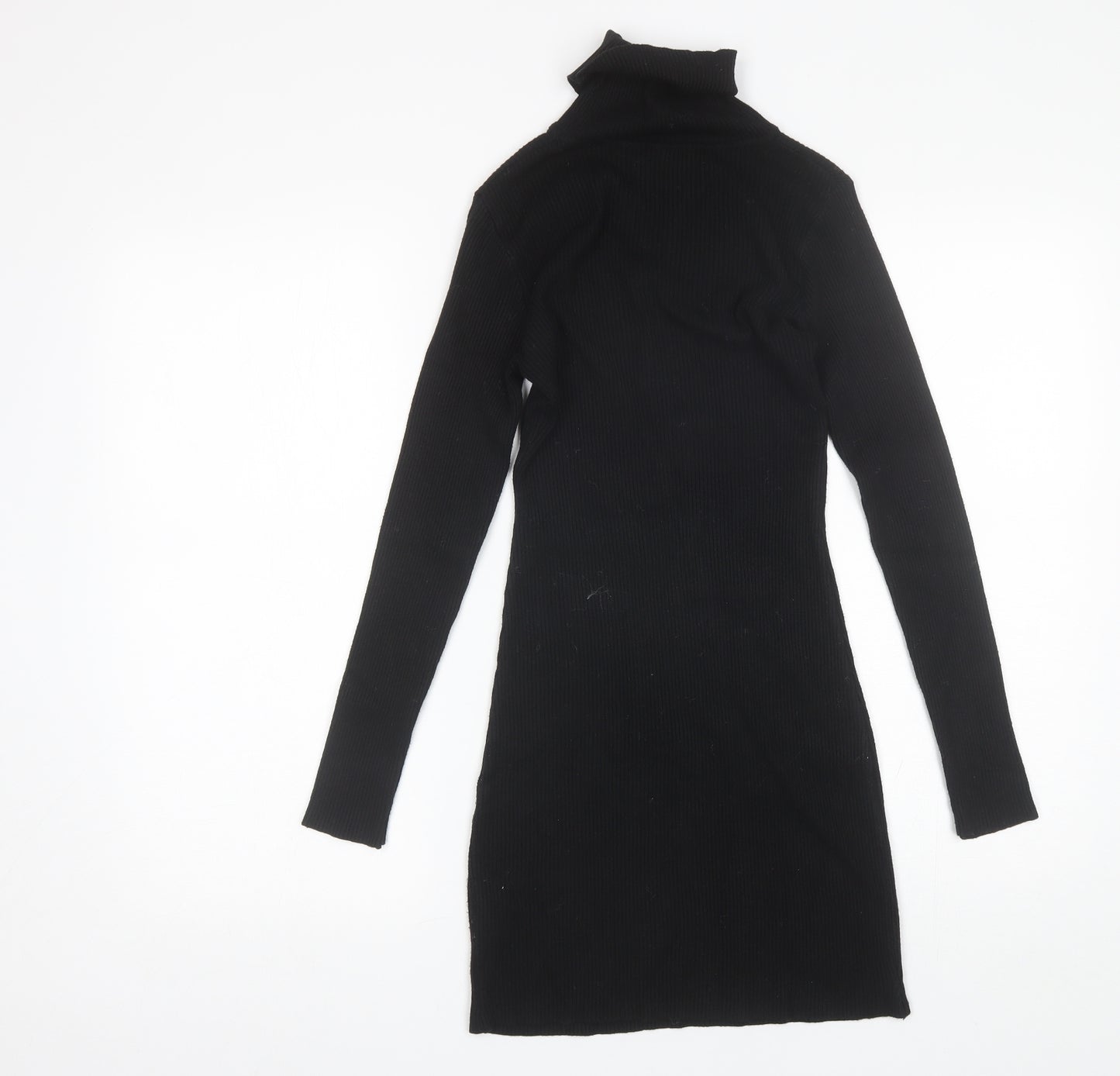 SheIn Womens Black  Polyester Jumper Dress  Size S  Roll Neck