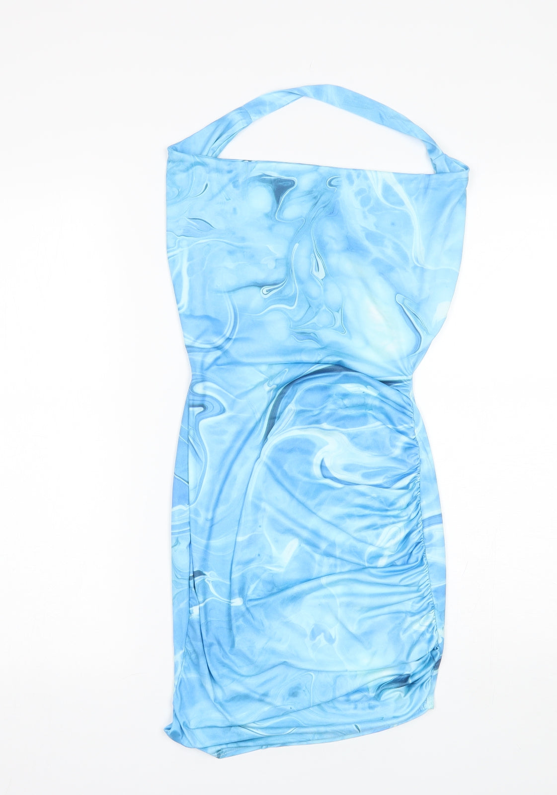 Boohoo Womens Blue  Polyester Mini  Size 6  Halter