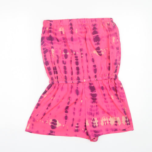 Papaya Womens Pink  Polyester Playsuit One-Piece Size 10