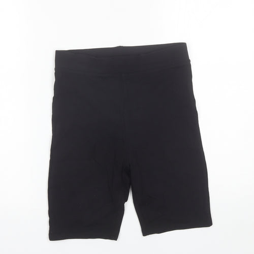 COLLUSION Womens Black  Polyester Biker Shorts Size 8 L8 in Regular