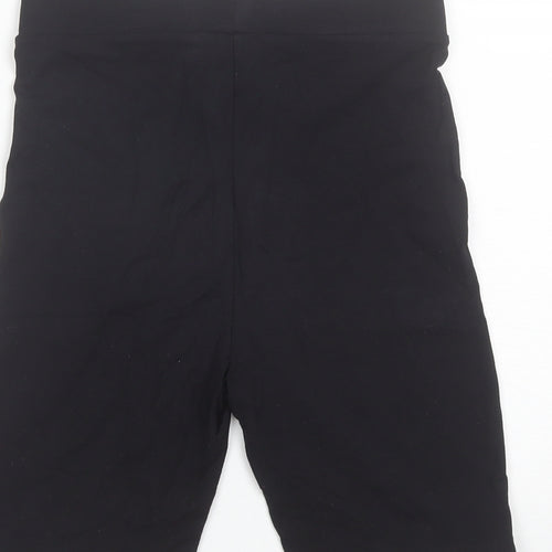 COLLUSION Womens Black  Polyester Biker Shorts Size 8 L8 in Regular