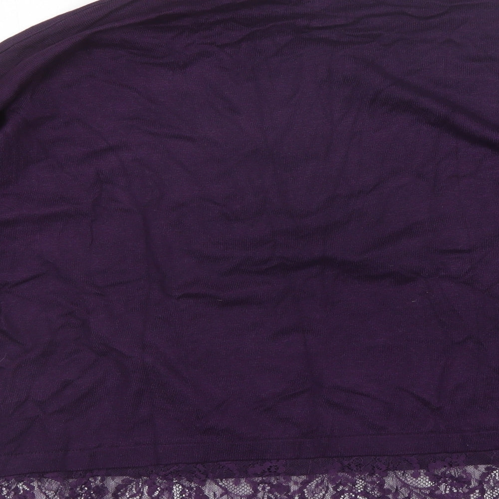 Intuition Womens Purple Round Neck  Viscose Pullover Jumper Size 22