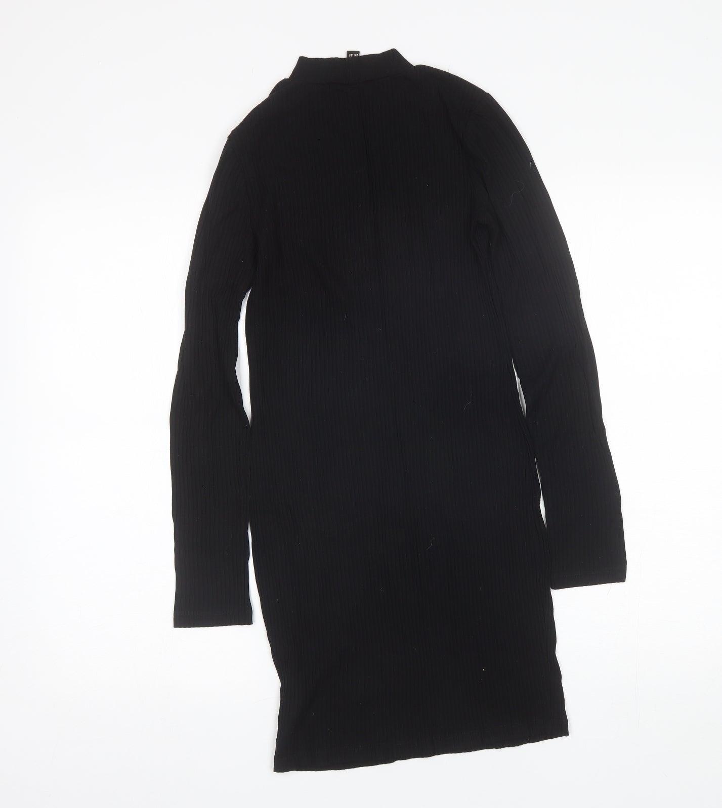 Lipsy Womens Black  Viscose Shift  Size 10  Mock Neck