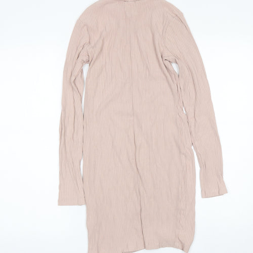 Lipsy Womens Pink  Viscose Shift  Size 10  Mock Neck