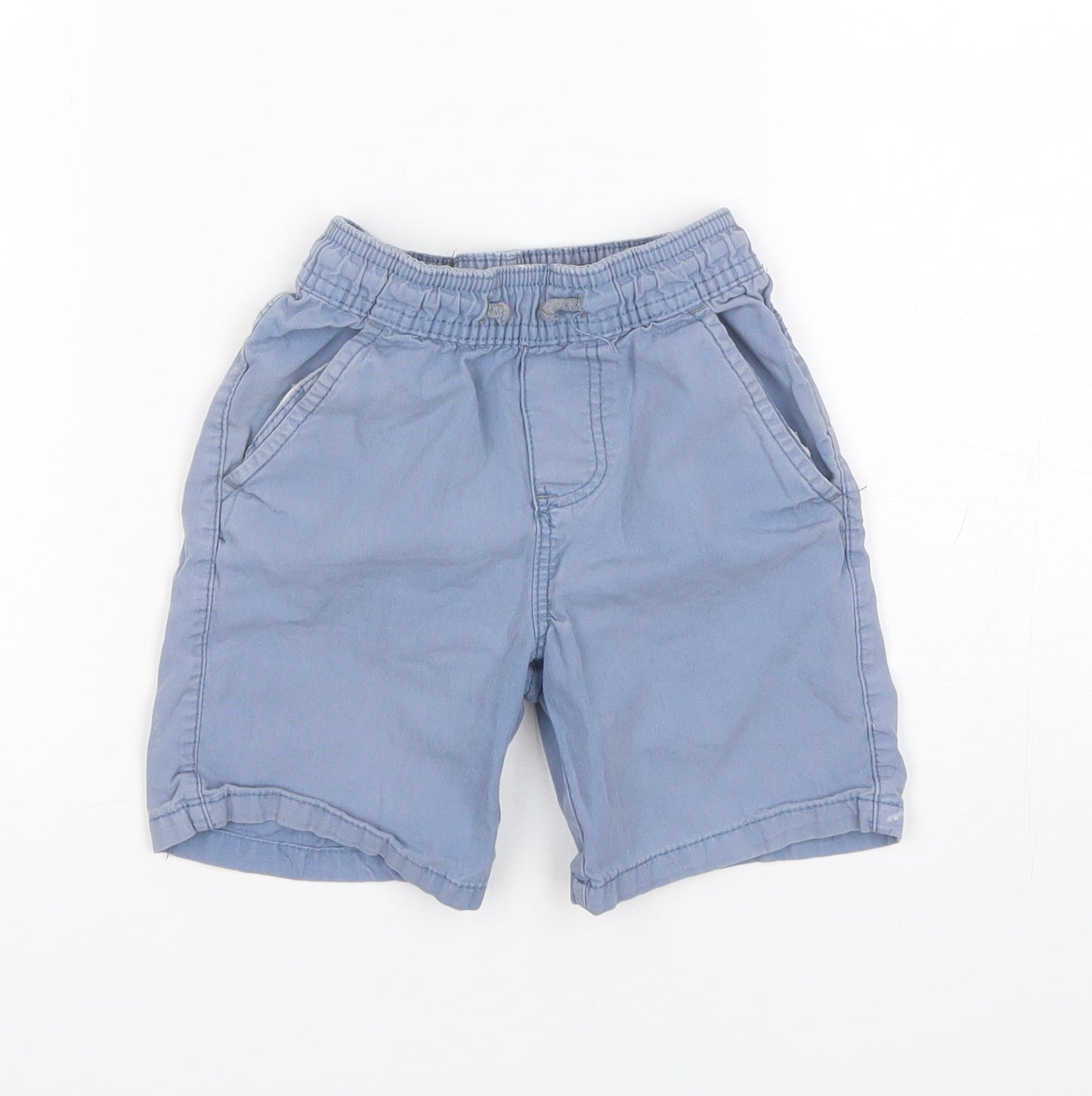 Denim & Co. Boys Blue  Cotton Chino Shorts Size 3-4 Years  Regular