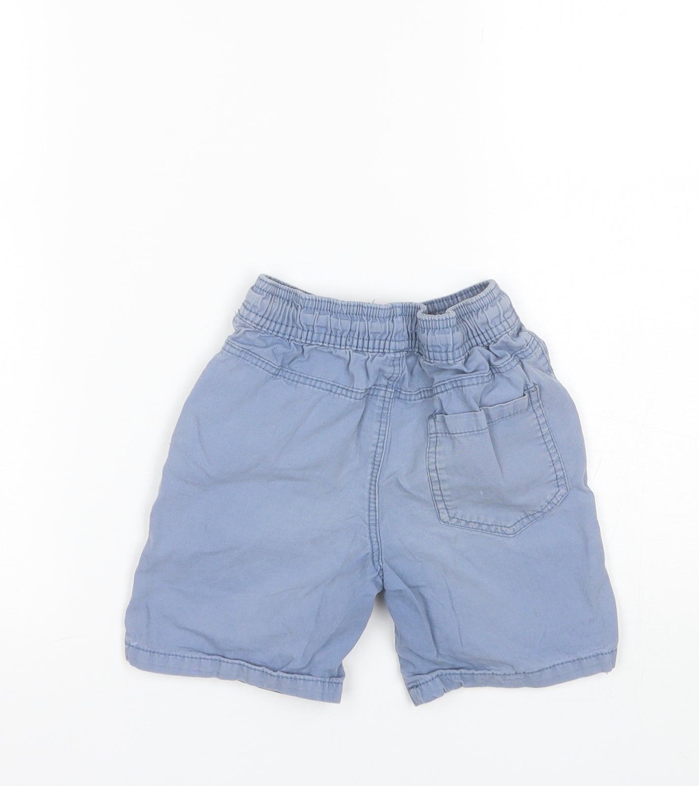 Denim & Co. Boys Blue  Cotton Chino Shorts Size 3-4 Years  Regular