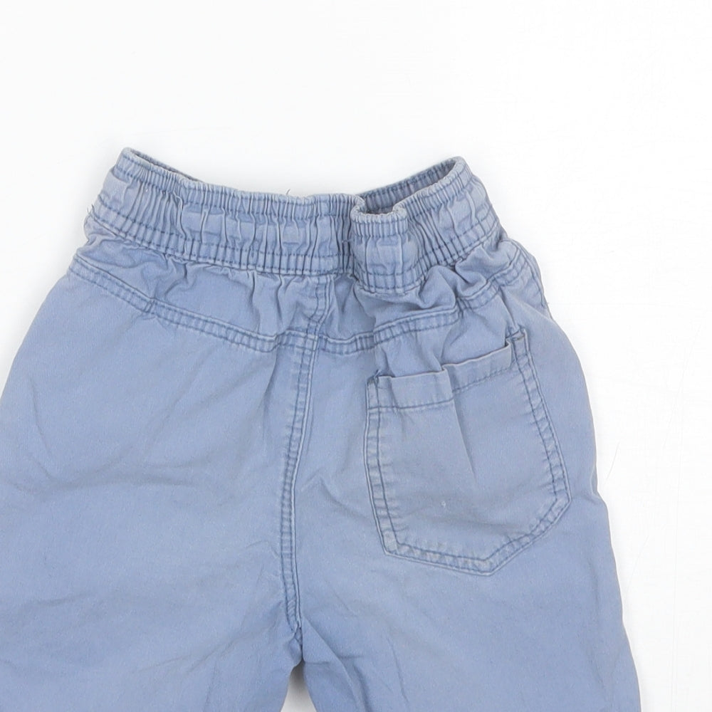 Denim & Co. Boys Blue  Cotton Chino Shorts Size 3-4 Years  Regular