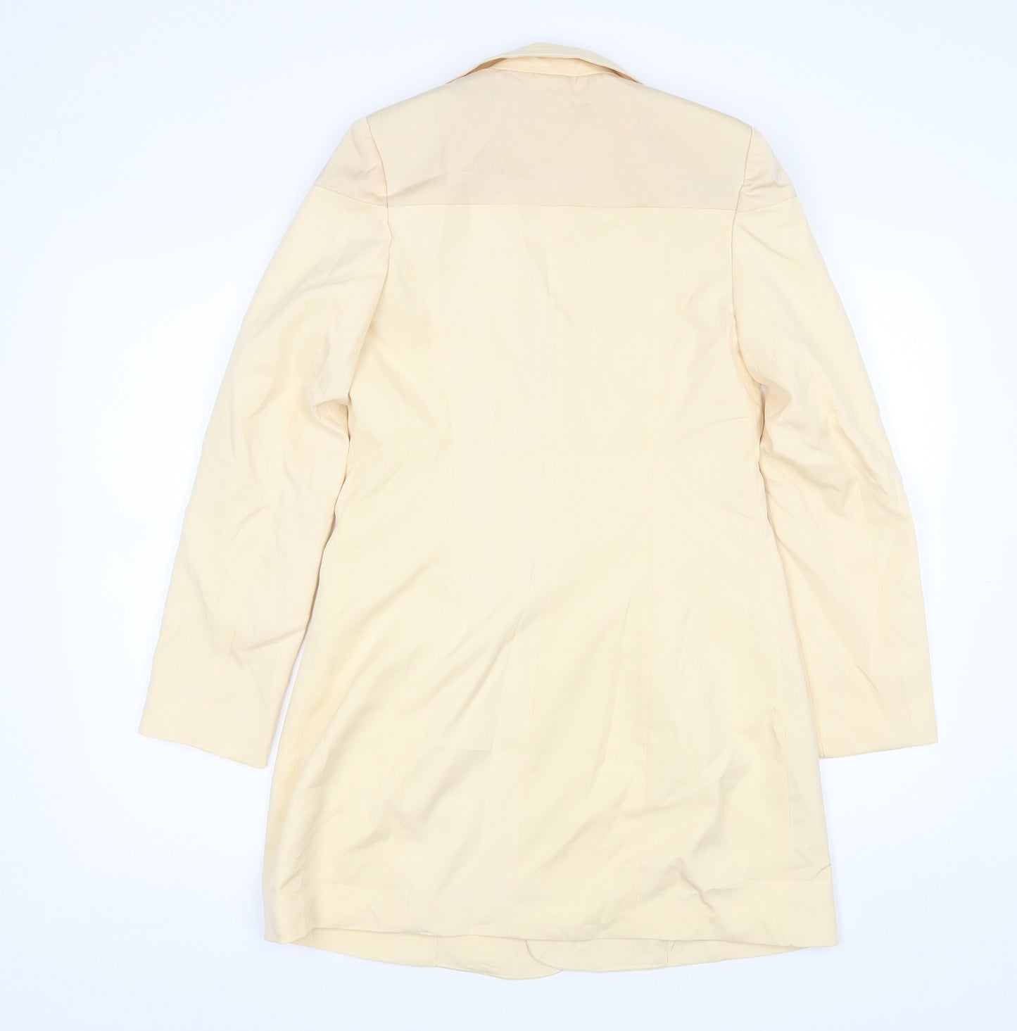 Misspap Womens Yellow   Overcoat Jacket Size 8