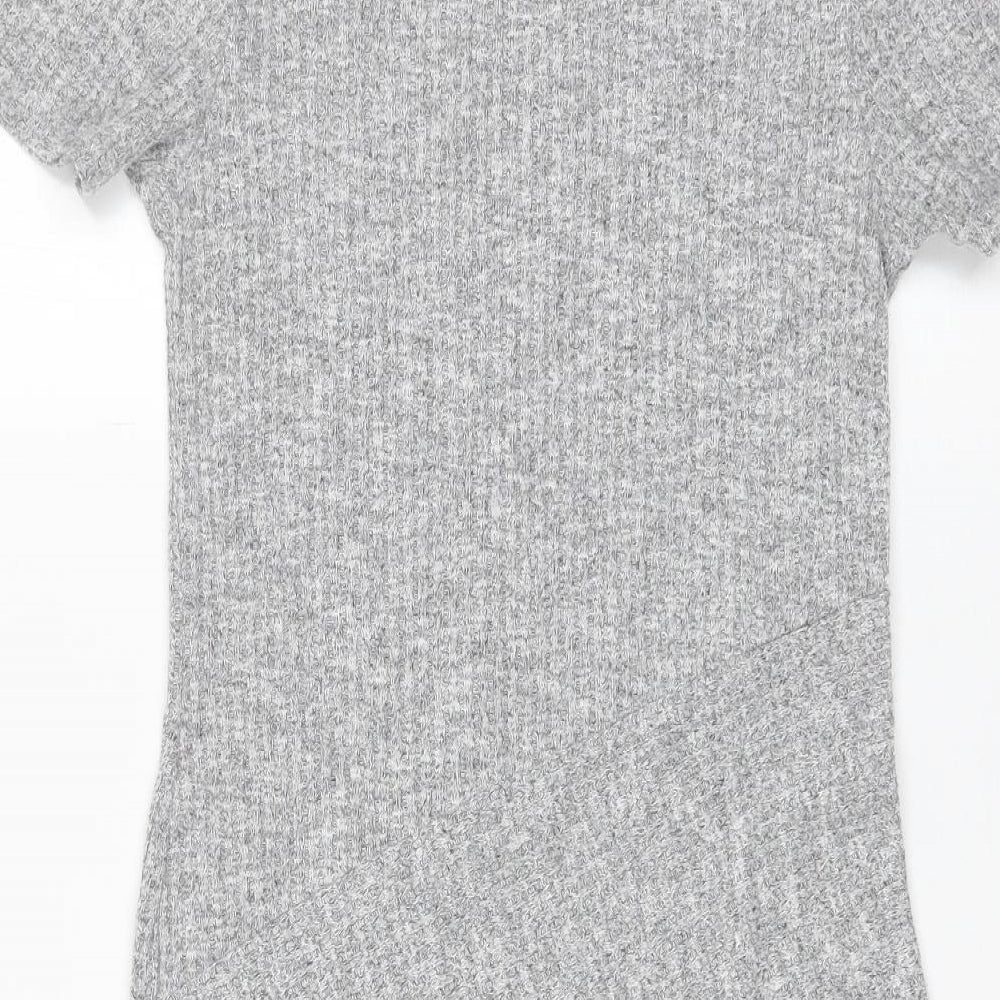 River Island Womens Grey  Polyester Shift  Size 10  Round Neck