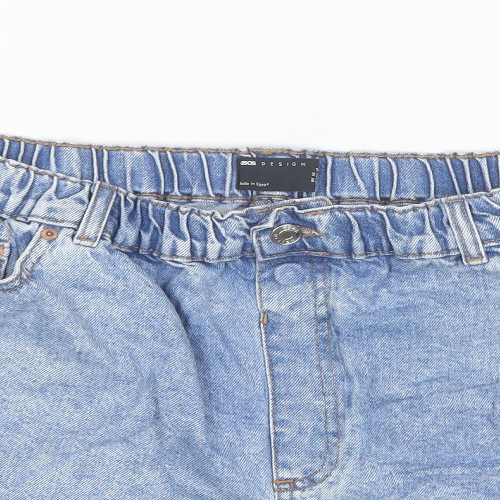 ASOS Womens Blue  Cotton Hot Pants Shorts Size 18 L3 in Regular