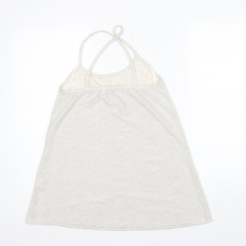 River Island Womens Silver  Polyester Camisole Tank Size 8 Halter