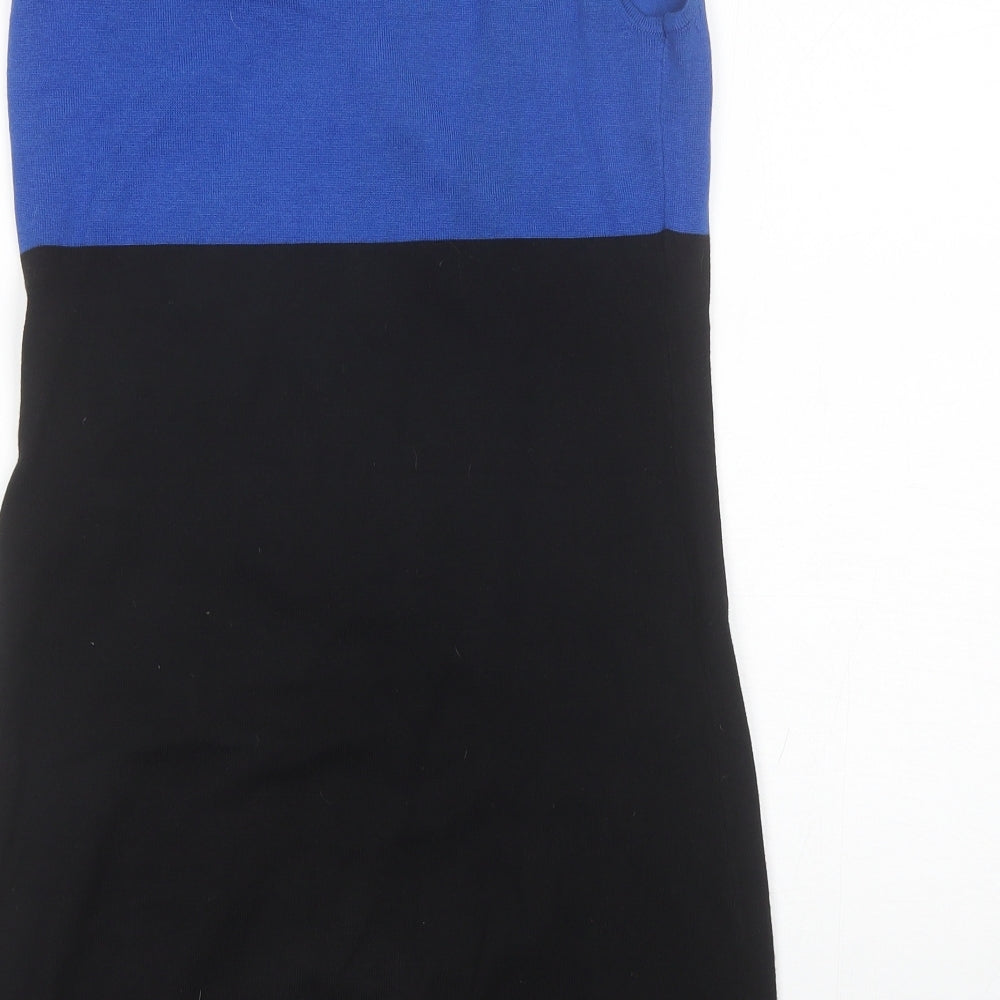 B-Soul Womens Black  Viscose Mini  Size 12  One Shoulder