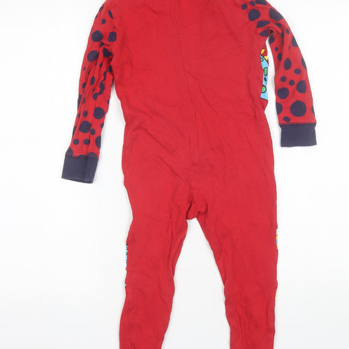 George Boys Red  Cotton  One Piece Size 4-5 Years