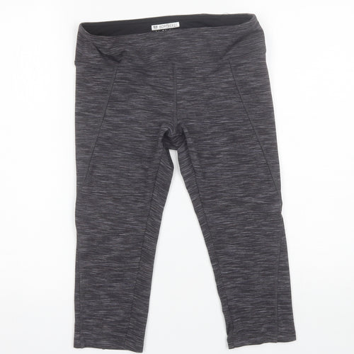 FOREVER 21 Womens Grey  Polyester Blend Compression Leggings Size M L17 in Regular
