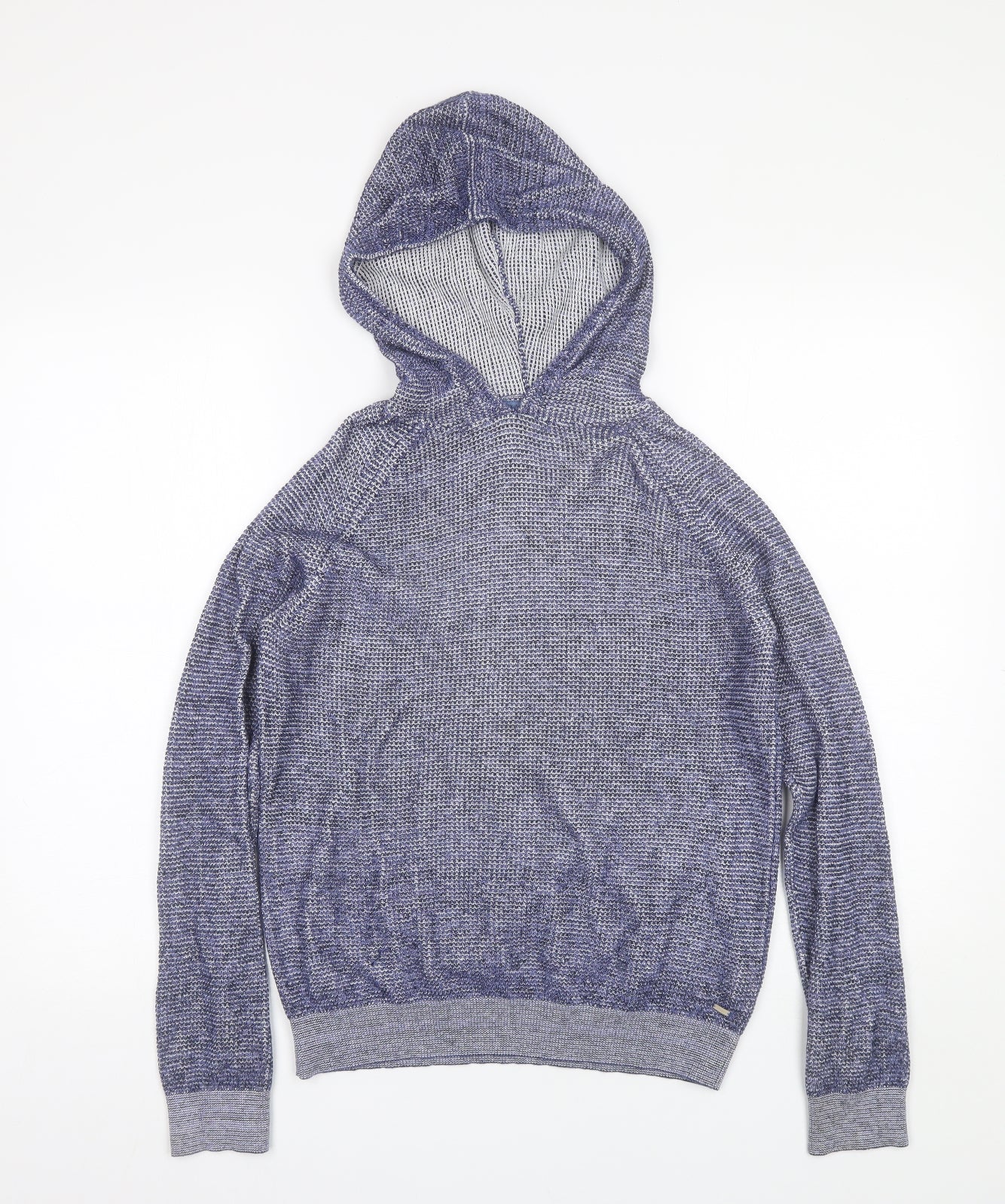 Zara Boys Blue  Cotton Pullover Hoodie Size 11-12 Years