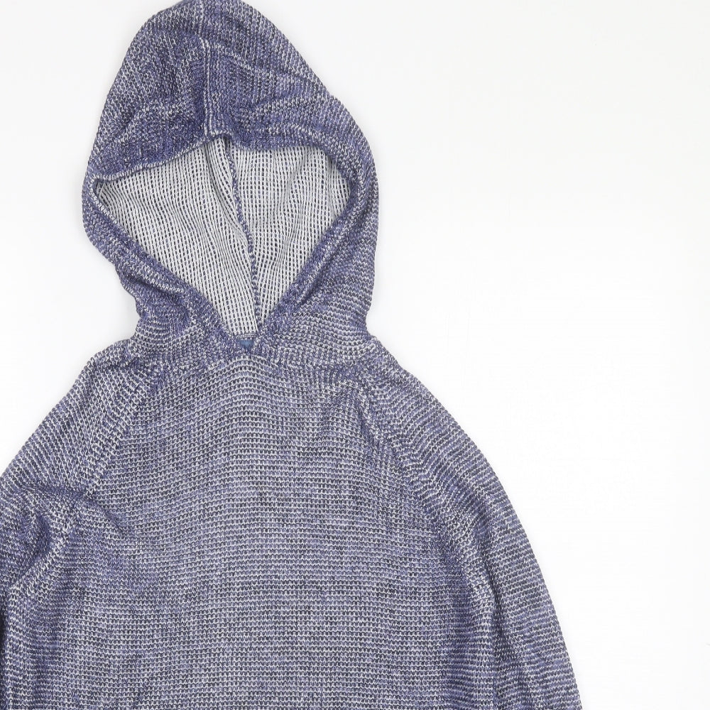 Zara Boys Blue  Cotton Pullover Hoodie Size 11-12 Years