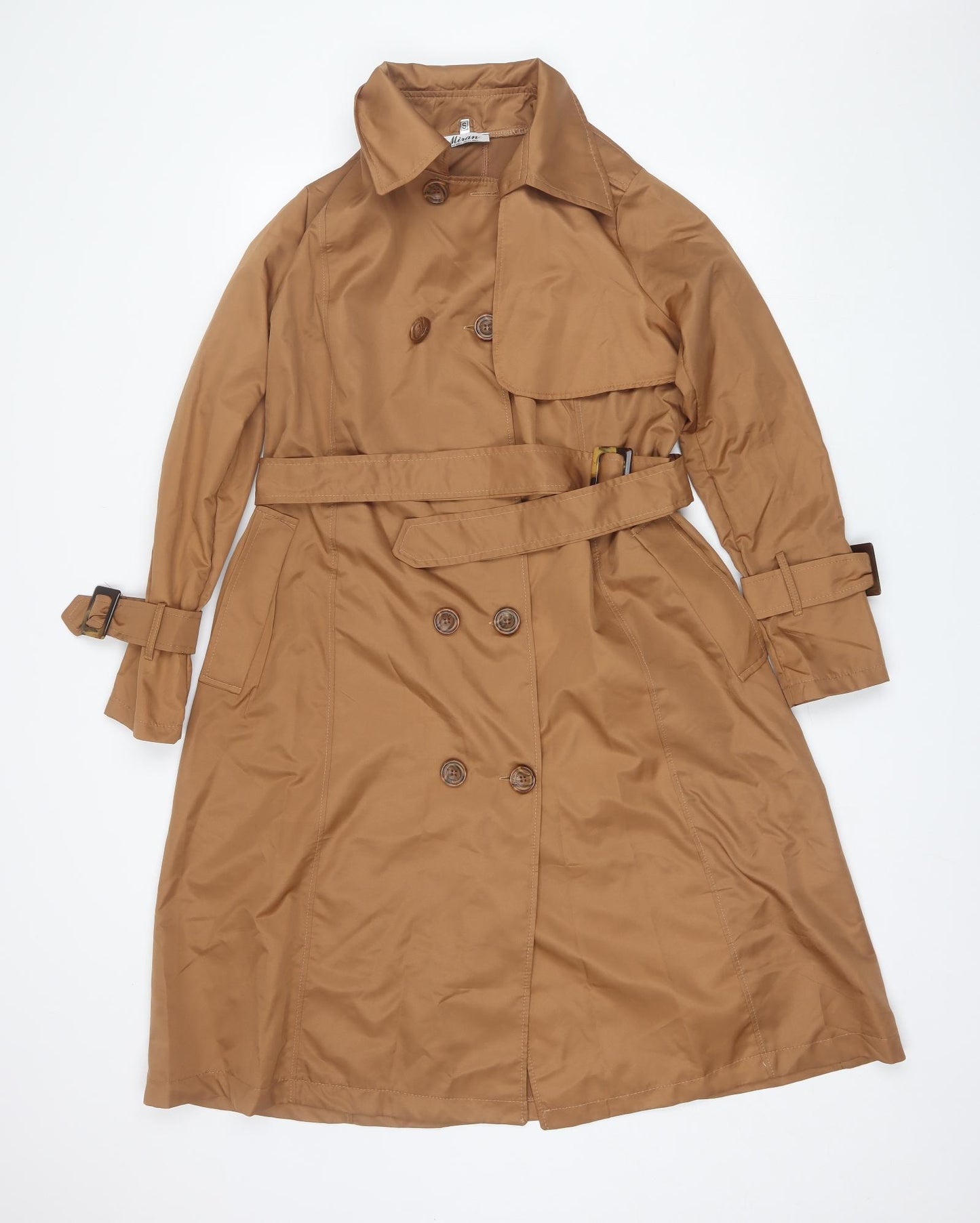 Miran Womens Brown   Trench Coat Jacket Size S