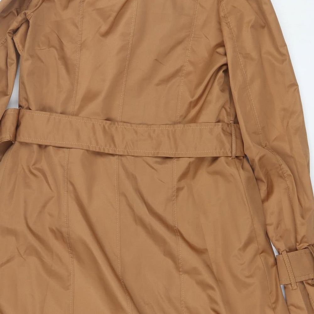Miran Womens Brown   Trench Coat Jacket Size S