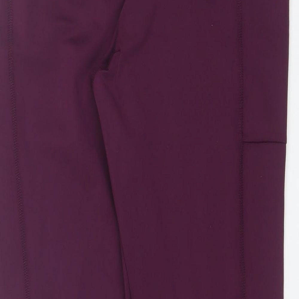 H&M Womens Purple  Polyester Compression Leggings Size L L25 in Regular