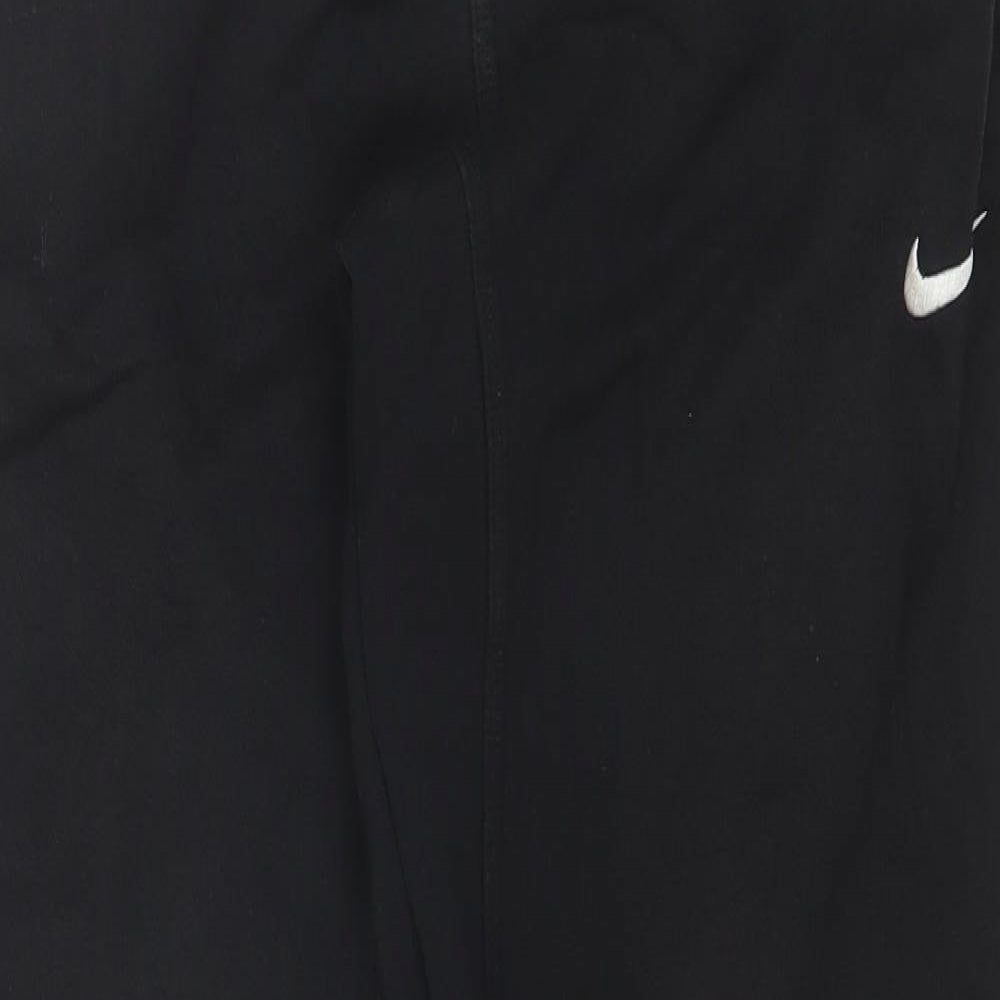 Nike Mens Black  Cotton Sweatpants Trousers Size S L30 in Regular