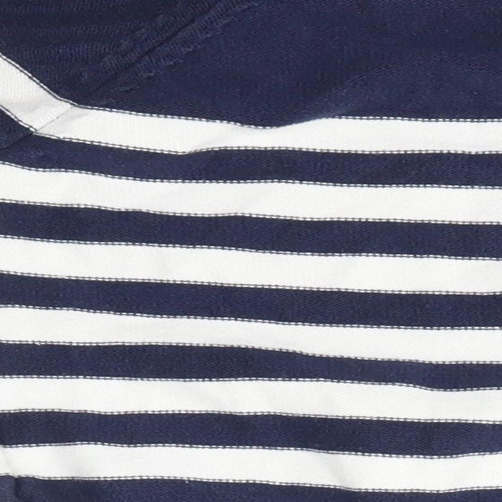 H&M Baby Blue Striped 100% Cotton Pullover Jumper Size 9-12 Months