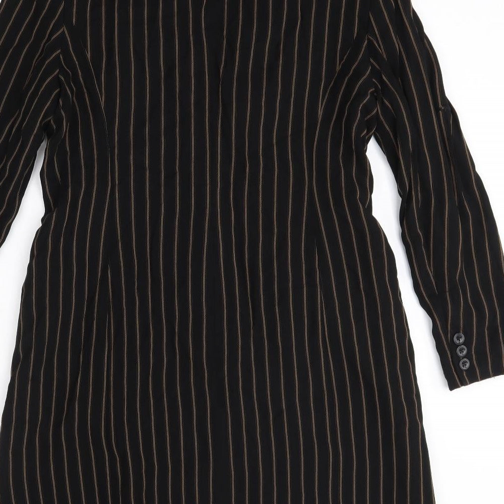 Episode Womens Black Striped  Jacket  Size 12