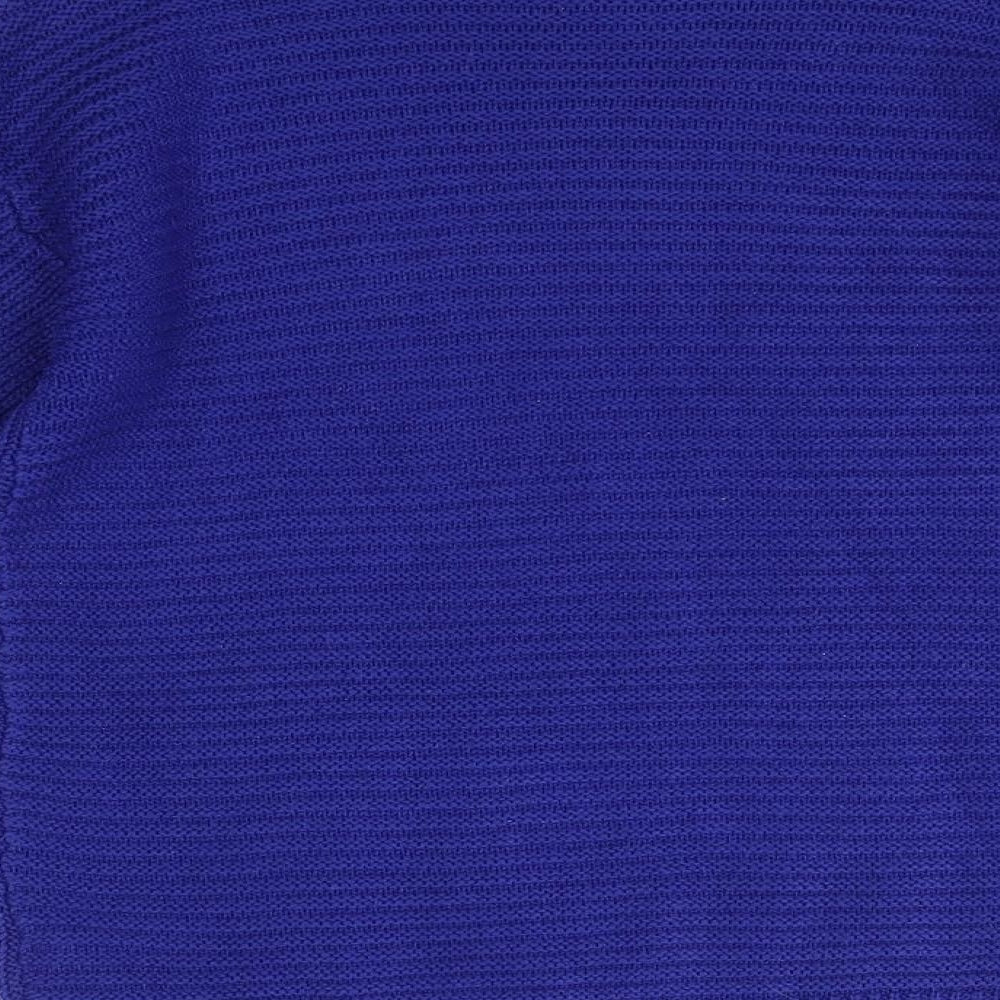 Dorothy Perkins Womens Blue Round Neck  Acrylic Pullover Jumper Size 6