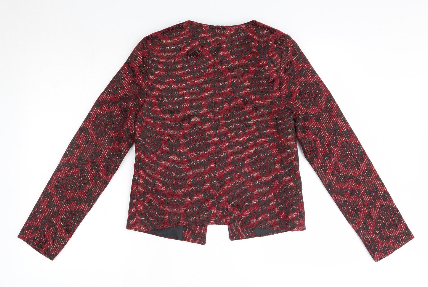 Kaktus Womens Red Floral  Jacket  Size 10