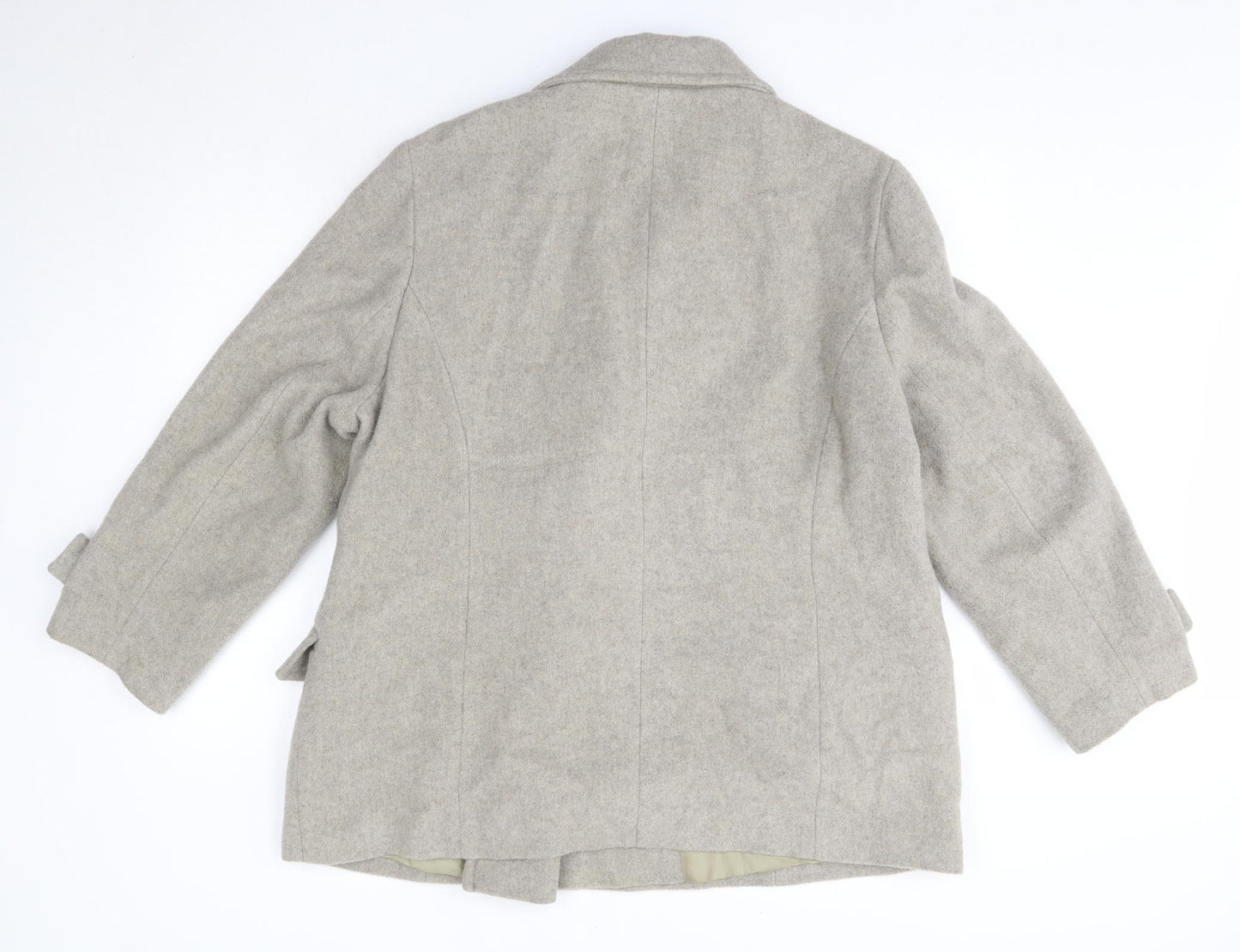 Classics Womens Grey   Overcoat Coat Size 20