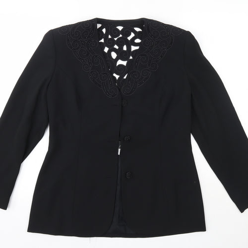 Gina Womens Black   Jacket  Size 12