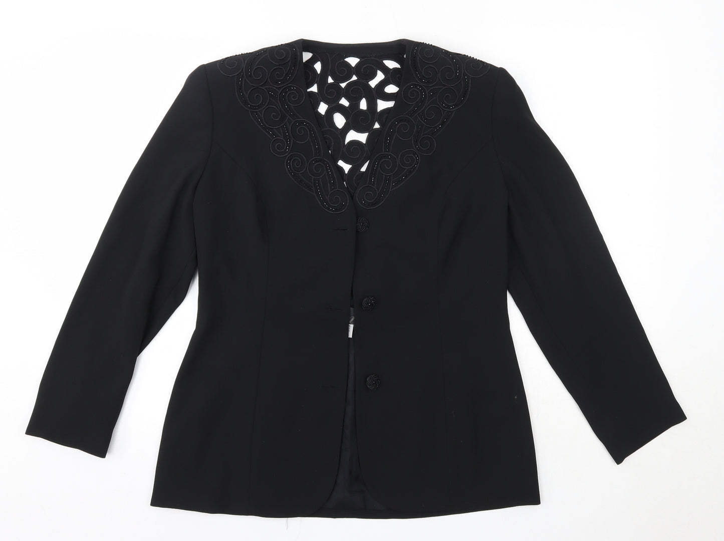 Gina Womens Black   Jacket  Size 12